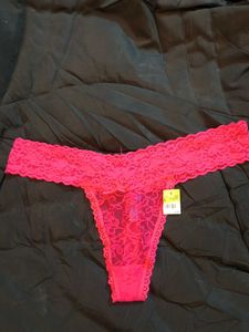 Pink Lace Thong Panty