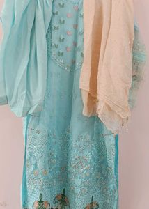 Elegant Pakistani Embroidered Suit Set