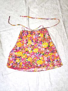 Zara Floral Wrap Around Skirt