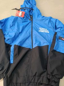 Stylish Blue &amp; Black Jacket, M SIZE