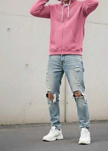 Maroon Zip-Up Hoodie