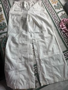 Wide Leg White Pants