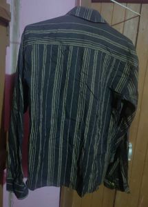 Cargo Striped Button Down Men Shirt