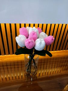 Pack Of 10 Crochet Tulips 🌷