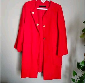 Red Zara long Coat