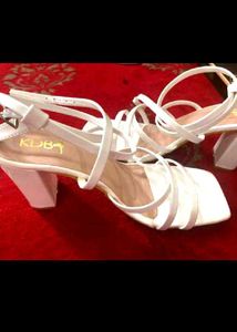 White Strappy Heels