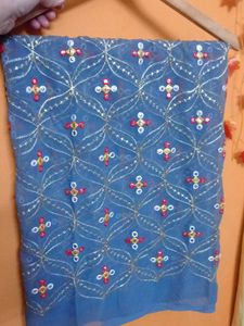 Wedding Georgette 1 Meter Pic.