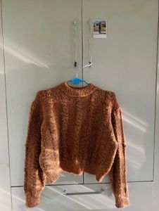 Cozy Brown Knit Sweater