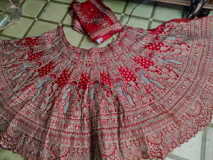 Red Embroidered Lehenga Choli