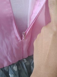 Girls&#39; Pink &amp; Silver Party Dress