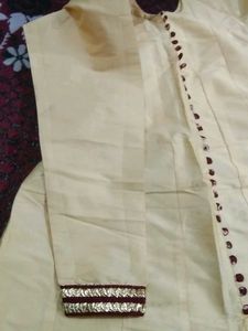 Elegant Yellow kali frock