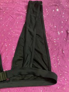 Women Black Lace Brallete V Neck