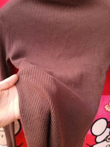 Cutout Turtleneck Knit Top