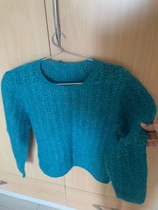 Crochet Knit Sweater Top