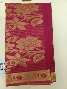 Floral Pink Saree