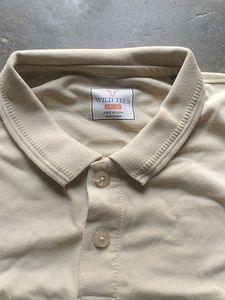 Casual Beige Polo Shirt