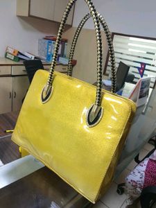 Elegant Yellow Handbag