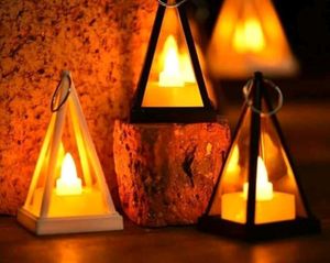 Mini Pyramid Shape Flickering Led Light