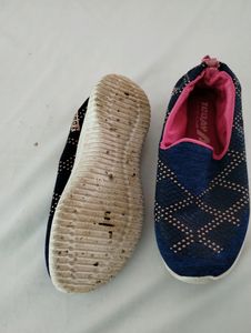 Blue &amp; Pink Slip-On Shoes