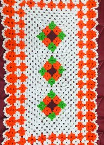Handmade Crochet Puja Aasan/Placemat/thalposh