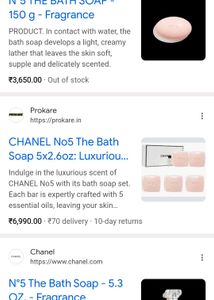 Chanel N°5 Soap Set