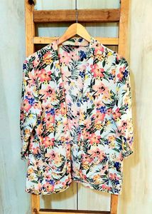 Floral Print Shrug Size-36-38