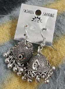 Silver Oxidised Earrings On Sale