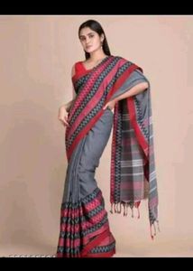 98)Begumpuri Grey 🩶 Saree
