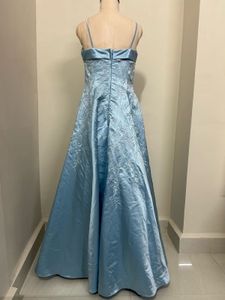 Elegant Blue Ethnic Gown