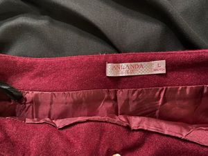 Maroon Mini Skirt