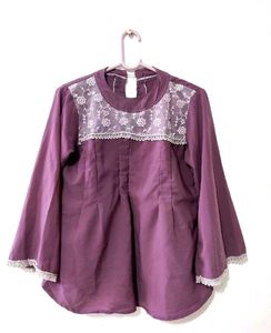 Purple Lace Top