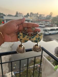 Floral Jhumka Earrings