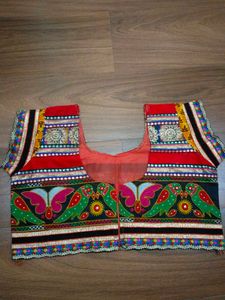 Embroidered Ethnic Blouse (semi stitched)