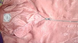 Chic Jacket Puffed Sleeves With Silver Chain