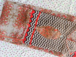 Patterned Sleeveless Kurti L Size