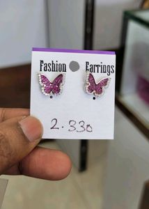 Butterfly Earring Stud 925 Pure Silver