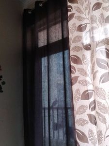 Brown Door Curtains (Set of 2)