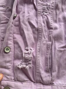 Lilac Denim Jacket