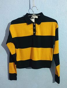 Roadster Crop Polo Tshirt