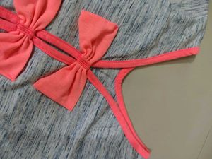 Bow Design Back Crop Top