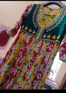 Colourful Kurti Anarkali Style