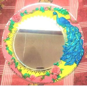 Handcrafted Peacock Wall Mirror