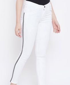 Slim Jeans With Contrast Stripes