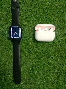 Airpods Pro+Apple Watch 8 + Mobile Cover