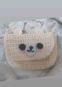 Teddy Bear Crochet Card Wallet
