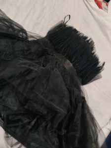 Black Flowyy Princess Dress