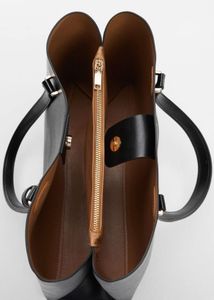 Mango Solid Minimalist Black Tote Bag