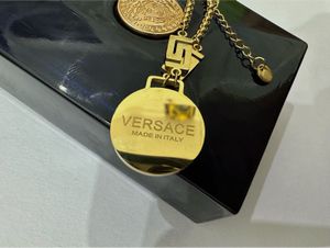 Versace Chain Pendant 18k Gold Plated Anti Tarnish