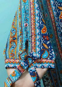 Boho Print V-Neck Top