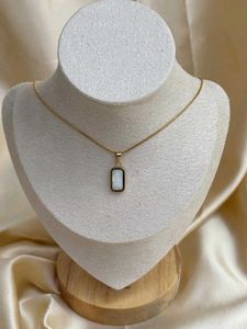 Black-White Reversible Necklace Anti-tarnish